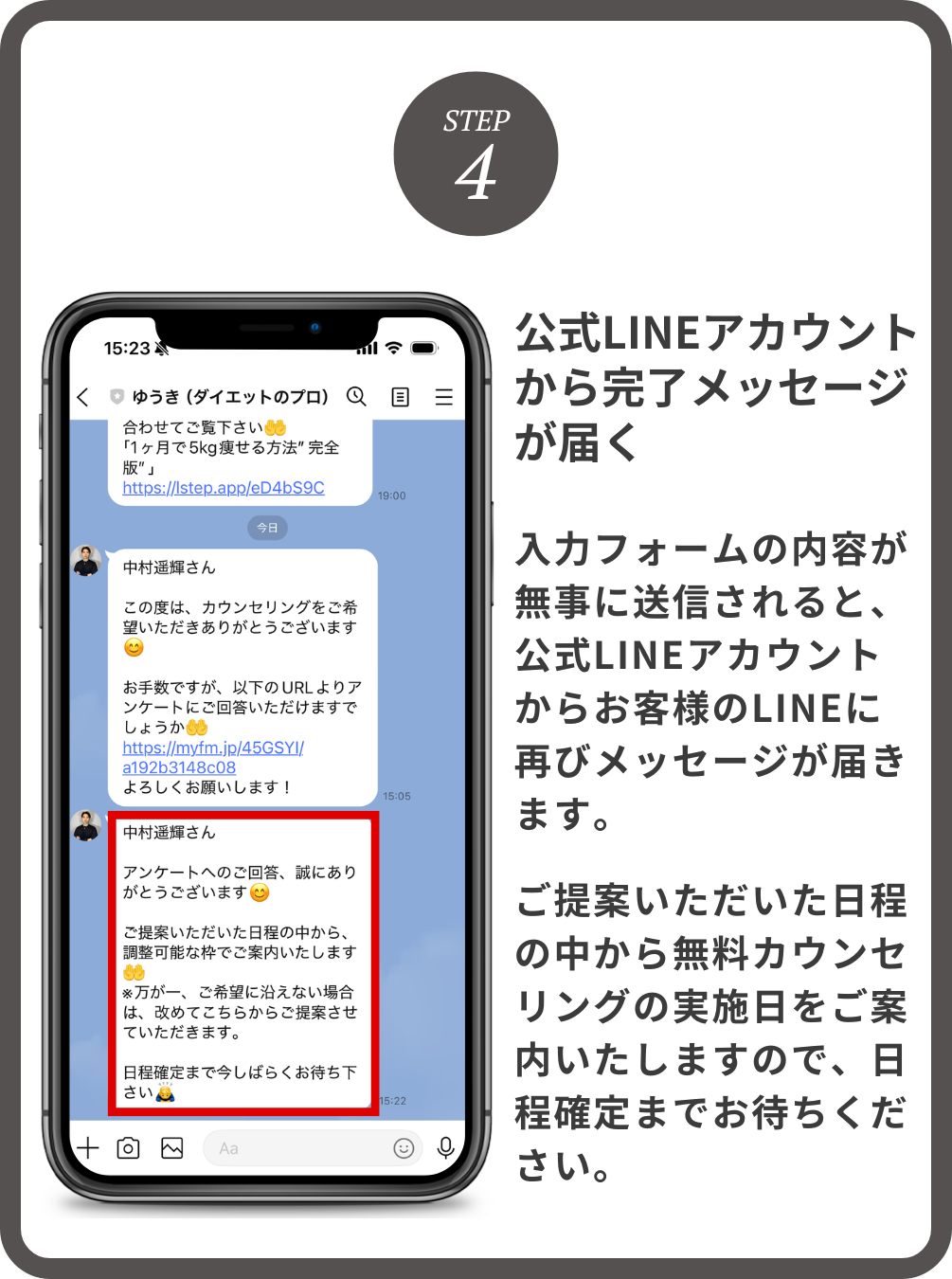 無料カウンセリングを受けるまでの流れ